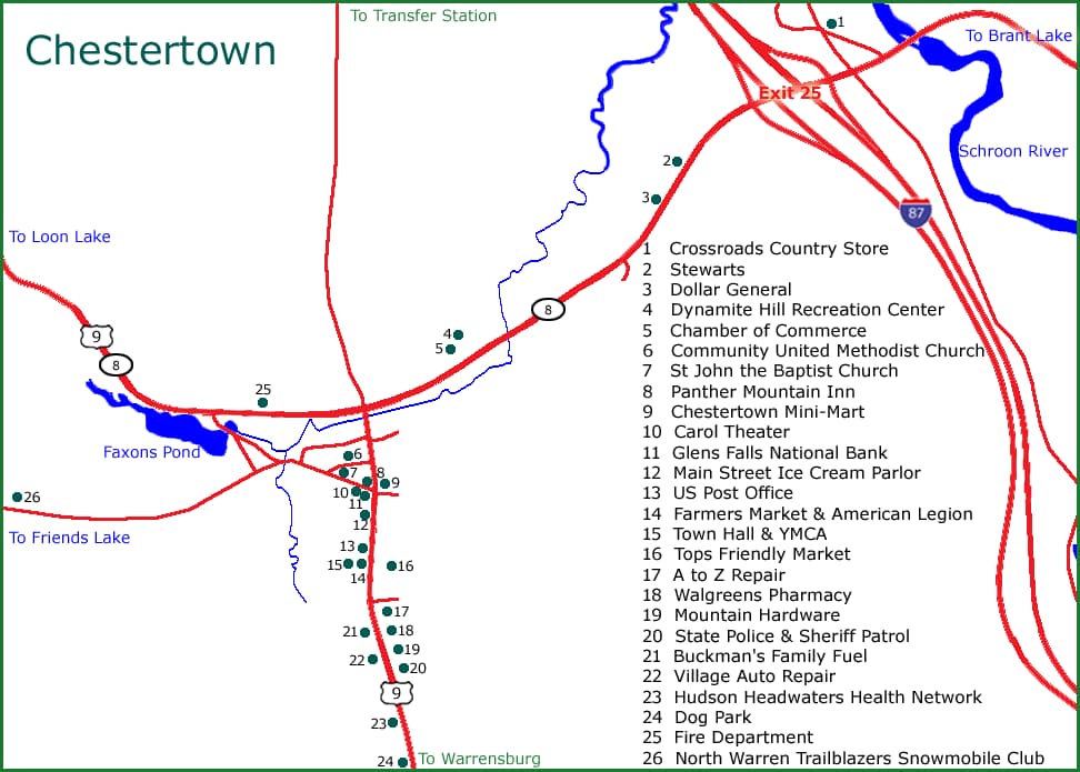Chestertown Locations
